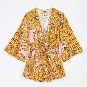 Anthropology/ farm rio summer time romper